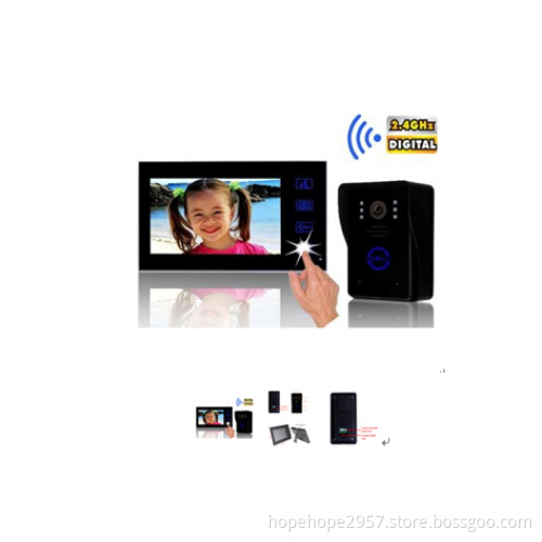Topsaful TS-WP706 Wireless video door phone with 7"TFT-LCD color OSD